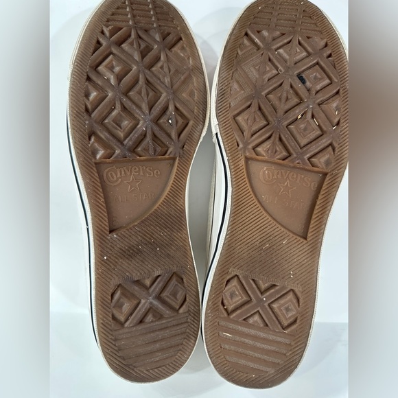 Rare Converse Chuck Taylor Lift platform silver mini sequin sneakers - Picture 9 of 10